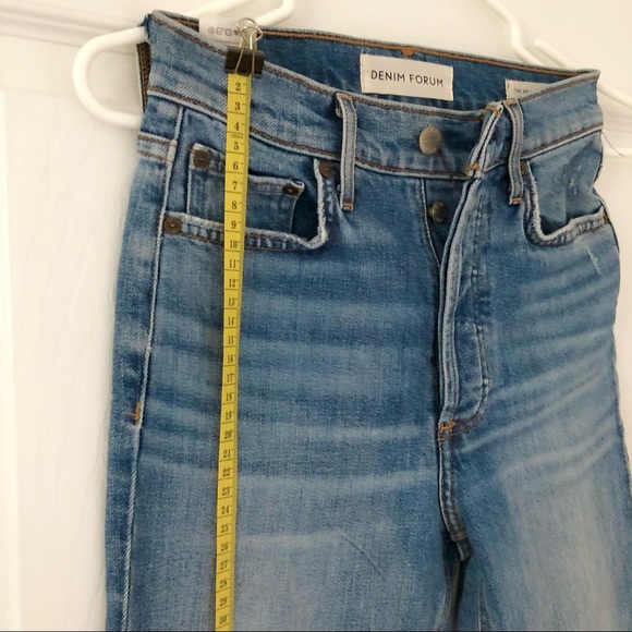 Aritzia Denim Forum The Arlo High Rise Straight 28L Size 24 - Picture 2 of 5